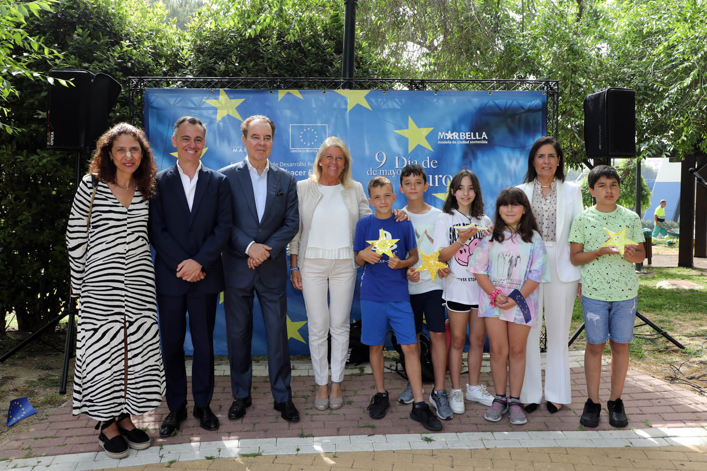 Marbella celebra el Día de Europa con actividades para los escolares y un reconocimiento a los representantes de las asociaciones comunitarias de la ciudad